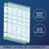 Palace Learning 20 Pack - Exercise Poster Set: Dumbbell, Suspension, Battle Rope, Stretching, Bodyweight, Barbell, Yoga, Exercise Ball - (LAMINATED, 18 x 24) view 3