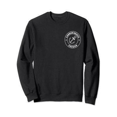 Cannon Beach Oregon Souvenirs Pocket Logo Sweatshirt