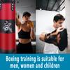 ZERUIDM Hanging Punching Bag Set Unfilled, Heavy Boxing Bag for Adults, Kickboxing Boxing Set with Hand Wraps, Punching Bag Hangers, for MMA Muay Thai Karate Taekwondo Training view 2