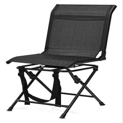 Rainfally 360-Degree Swivel Hunting Chair, Portable Camping Chair with Mesh Cloth & Non-Slipping Pads, Folding Spin Chair for Camp, Hunt, Fishing