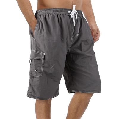 Srnede Mens Swim Trunks Swimming Trunks Swim Shorts Quick Dry 11 Inch with Mesh Lining Funny Swimwear Bathing Suits Grey