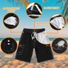 Srnede Mens Swim Trunks Swimming Trunks Swim Shorts Quick Dry 11 Inch with Mesh Lining Funny Swimwear Bathing Suits Black view 3