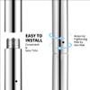 PRIORMAN Dance Pole Set Premium Height Adjustable 7.38-8.85ft Portable 45mm Diameter 360Spinning Dancing Pole for Home,200KGS Capacity,Drill-Free Installation with Floor-to-Ceiling Stability(Silver) view 3