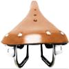 UNISTRENGH Vintage Bicycle Saddle Classic Leather Bike Seat Comfortable City Touring Road Bike MTB Saddles (Brown) view 4