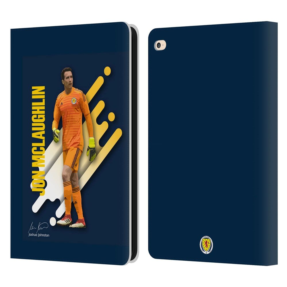 Head Case Designs Officially Licensed Scotland National Football Team Jon McLaughlin Players Leather Wallet Case Compatible with Apple iPad Air 2 (2014)