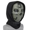 Tactical Full Face Protection Wild Mask with Hood Scarf + Night Vision Adapter Base view 1