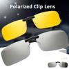 SENRISE Grey Easy Clip Spring Polarized Clip on Sunglasses for Cycling Sport Outdoors(1Pcs) view 4