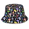 ASYG Psychedelic Mushroom Printed Bucket Hats Summer Hat Bucket Hat Breathable Hat for Fishing Hiking view 1