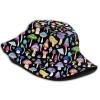 ASYG Psychedelic Mushroom Printed Bucket Hats Summer Hat Bucket Hat Breathable Hat for Fishing Hiking view 2