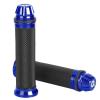 Yinhing Handlebar Hand Grips, Motorcycle CNC Aluminum Rubber Handlebar Hand Grips for 7/8" Handle Bike (Blue) view 2