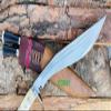 EGKH 11 Inches Handmade Sirupate Kukri - Nepali Khukuri Hunting Knife with Carbon Steel Blade and Rosewood Handle - Knife for Dad, Fathers Day Gift view 3
