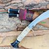 EGKH 11 Inches Handmade Sirupate Kukri - Nepali Khukuri Hunting Knife with Carbon Steel Blade and Rosewood Handle - Knife for Dad, Fathers Day Gift view 4