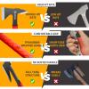 NedFoss Throwing Axes and Tomahawks, Throwing Axe Pack of 3, 11.1" Full Tang Throwing Axe Set with 3.14" Blades, Tomahawk Axe with Sheath for Axe Throwing Game Gifts for Men Women view 2