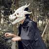 RRANYF Dino Movable Dragon Mask-Tyrannosaurus Rex Creepy Halloween Mask, Latex Creepy Cosplay Mask Costume Party Birthday Halloween view 3