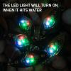 Dr.Fish 5 Pack LED Fishing Spoon Flasher Deep Drop Lights LED Lures Underwater Flasher Diamond Lights Trolling Lures Halibut Rig Ice Fishing view 2