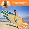 Goplus Inflatable Stand up Paddle Board, 6" Thick Surfboard with Premium SUP Accessories, Adjustable Aluminum Paddle, Leash, Carry Bag, Hand Pump, Removable Fin (Beige, 11 FT) view 3