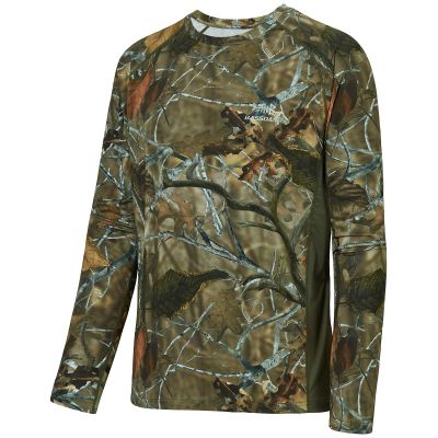 BASSDASH Men's Hunting Camo Performance Long Sleeve Shirt Fishing UPF50+ FS13M