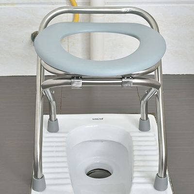 Portable Toilet For Camping, Stainless Steel Folding Commode Portable Toilet Seat ,Toilet Bags And Plastic RingCamp Toilet Seat Perfect For Camping, Traveling, Hiking, Fishing, Outdoor Living