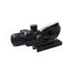 HWZ 4x32 Scope 4x32 Sight Real Red or Green Illuminated Fiber Optic Scope (red) view 3