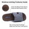 CORIFEI House Slippers for Men, Open Toe | Adjustable | Low Arch Support | Rubber Sole | Indoor Outdoor view 4