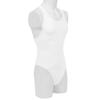 IBTOM CASTLE Men One Piece Sleeveless Cutout Leotard Bodysuit Swimsuit Thong Underwear Wrestling Singlet Athletic Leotard Briefs High Cut Stretchy Lingerie Swimwear White-Singlet M view 3