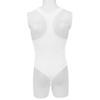 IBTOM CASTLE Men One Piece Sleeveless Cutout Leotard Bodysuit Swimsuit Thong Underwear Wrestling Singlet Athletic Leotard Briefs High Cut Stretchy Lingerie Swimwear White-Singlet M view 4