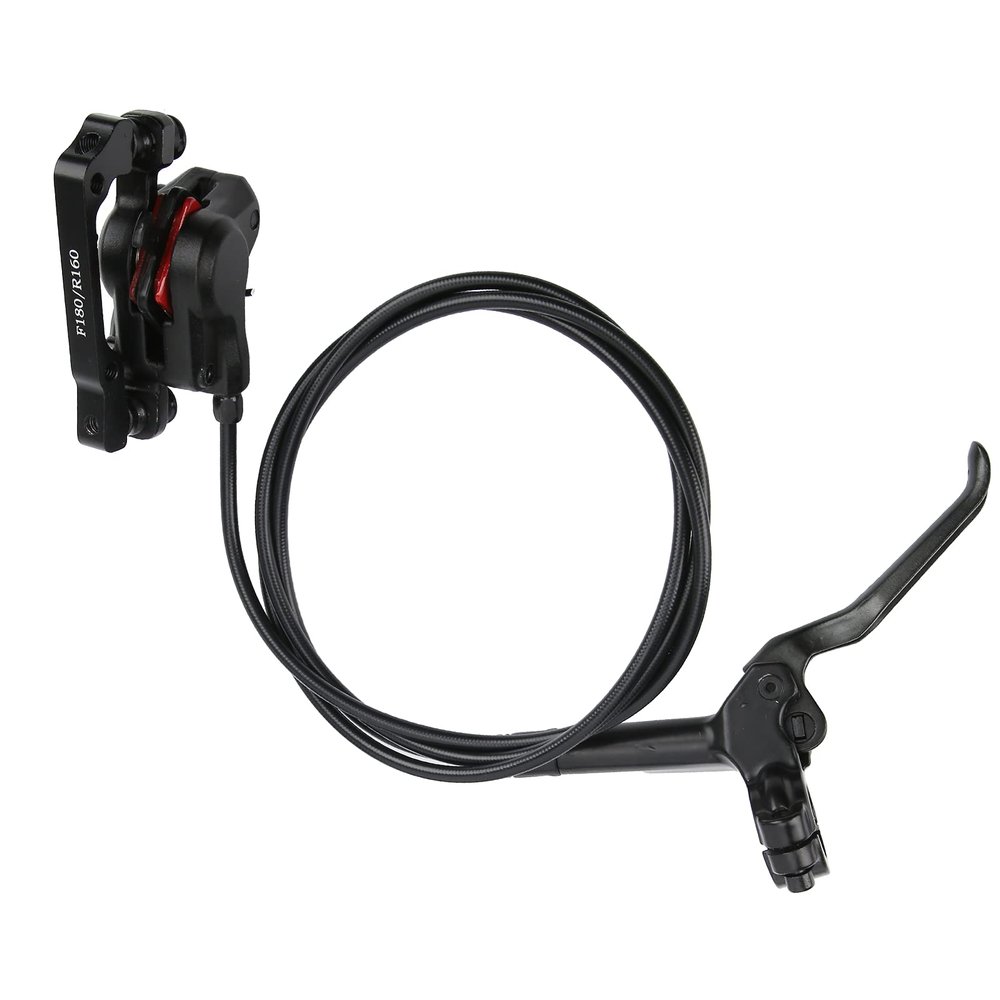 Alomejor Hydraulic Disc Brakes 1400mm Aluminum Alloy Left Rear Single Brake Levers Set Disc Brake Levers for Mountain