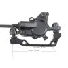 Alomejor Hydraulic Disc Brakes 1400mm Aluminum Alloy Left Rear Single Brake Levers Set Disc Brake Levers for Mountain view 3