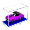 Better Display Cases Clear Acrylic 1:18 Model Car Display Case with Blue Base (V63/A116) view 2