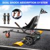 Flytraks K2 Self-Balancing Scooter Go Kart with Rear Shock Absorption, Balancing Scooter Seat Attachment Accessory for 6.5" 8" 10" Hover Board, Adjustable Frame Length & Off-Road Rubber Wheel view 2