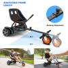 Flytraks K2 Self-Balancing Scooter Go Kart with Rear Shock Absorption, Balancing Scooter Seat Attachment Accessory for 6.5" 8" 10" Hover Board, Adjustable Frame Length & Off-Road Rubber Wheel view 3