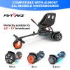 Flytraks K2 Self-Balancing Scooter Go Kart with Rear Shock Absorption, Balancing Scooter Seat Attachment Accessory for 6.5" 8" 10" Hover Board, Adjustable Frame Length & Off-Road Rubber Wheel view 4