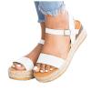 ZBYY Womens Open Toe Casual Ankle Strap Sandals Buckle Espadrilles Flatform Wedge Casual Sandals Comfort Dress Shoes view 1