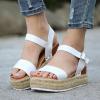 ZBYY Womens Open Toe Casual Ankle Strap Sandals Buckle Espadrilles Flatform Wedge Casual Sandals Comfort Dress Shoes view 2