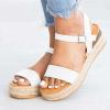 ZBYY Womens Open Toe Casual Ankle Strap Sandals Buckle Espadrilles Flatform Wedge Casual Sandals Comfort Dress Shoes view 3