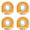 Enjoi Skateboards Helvetica White/Orange Skateboard Wheels - 51mm 99a (Set of 4) view 1