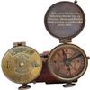 Engraved Brass Compass- Personalized Sundial Compass, Viking Compass Gift to My Son Nautical Gift for Man A Perfect and Unique Gift (Calendar Personalized) view 1