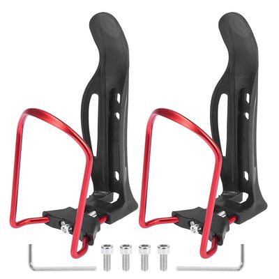 X AUTOHAUX Adjustable Bicycle Water Coffee Drink Cup Bottle Holder Cages Carrier Rack Aluminum Alloy Red for Mountain Road Bike Motorcycle