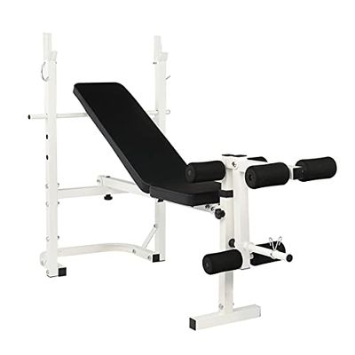 HopeHope 159 x 70.5 x 107 cm(L x W x H Multifunctional Foldable Bench Weightlifting Bed Strength Training Fitness Equipment Weightlifting Bed Bench