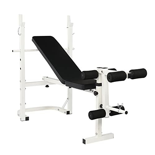 HopeHope 159 x 70.5 x 107 cm(L x W x H Multifunctional Foldable Bench Weightlifting Bed Strength Training Fitness Equipment Weightlifting Bed Bench
