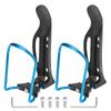 X AUTOHAUX 2pcs Adjustable Bicycle Water Coffee Drink Cup Bottle Holder Cages Carrier Rack Aluminum Alloy Blue for Mountain Road Bike Motorcycle view 1