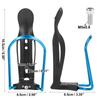 X AUTOHAUX 2pcs Adjustable Bicycle Water Coffee Drink Cup Bottle Holder Cages Carrier Rack Aluminum Alloy Blue for Mountain Road Bike Motorcycle view 2