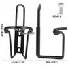 X AUTOHAUX 2pcs Universal Bicycle Water Coffee Drink Cup Bottle Holder Cages Carrier Rack Aluminum Alloy Black for Mountain Road Bike Motorcycle view 2