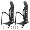 X AUTOHAUX 2pcs Adjustable Bicycle Water Coffee Drink Cup Bottle Holder Cages Carrier Rack Aluminum Alloy Black for Mountain Road Bike Motorcycle view 1