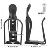 X AUTOHAUX 2pcs Adjustable Bicycle Water Coffee Drink Cup Bottle Holder Cages Carrier Rack Aluminum Alloy Black for Mountain Road Bike Motorcycle view 2