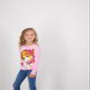 Paw Patrol Nickelodeon Everest and Skye Girls 3 Pack Long Sleeve Shirts Light Blue view 2
