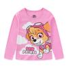 Paw Patrol Nickelodeon Everest and Skye Girls 3 Pack Long Sleeve Shirts Light Blue view 3