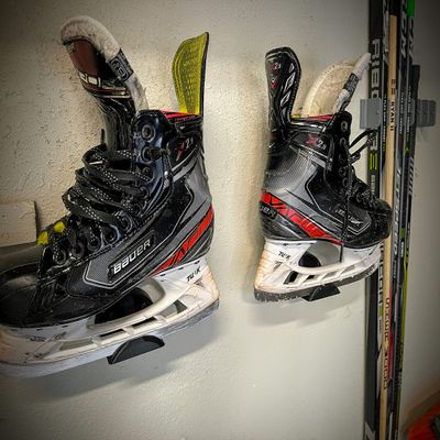 Superhero DIY Duck Ice Skate Wall Mount | Garage Hockey Gear Storage Solution
