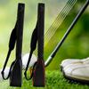 ACXZ Foldable Golf Bag for Men Women, Lightweight Golf Carry Bag Hold 3 Clubs, Sunday Travel Golf Bag with Shoulder Strap, Red/Silver (290g) view 3