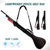 ACXZ Foldable Golf Bag for Men Women, Lightweight Golf Carry Bag Hold 3 Clubs, Sunday Travel Golf Bag with Shoulder Strap, Red/Silver (290g) view 4